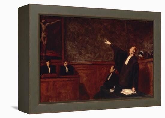 In Court-Honore Daumier-Framed Premier Image Canvas