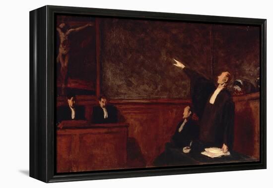 In Court-Honore Daumier-Framed Premier Image Canvas