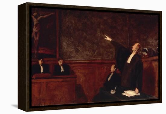 In Court-Honore Daumier-Framed Premier Image Canvas