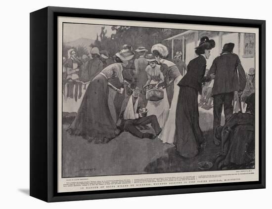 In Danger of Being Killed by Kindness, Wounded Soldiers in Fort Napier Hospital, Maritzburg-Claude Shepperson-Framed Premier Image Canvas