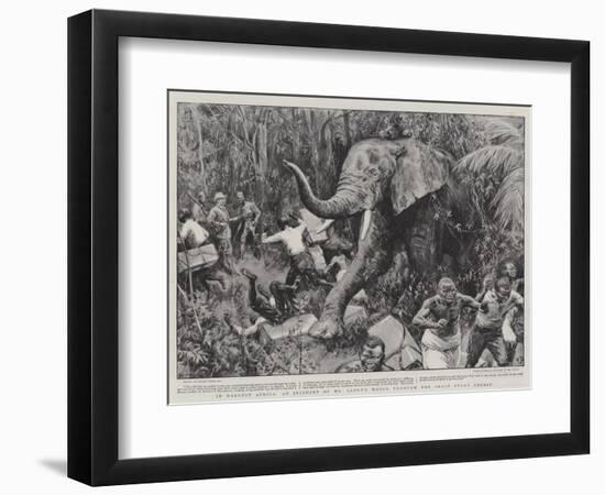 In Darkest Africa, an Incident of Mr Lloyd's March Through the Great Pygmy Forest-Frank Dadd-Framed Giclee Print