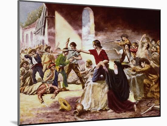 In Defense of the Alamo-null-Mounted Giclee Print