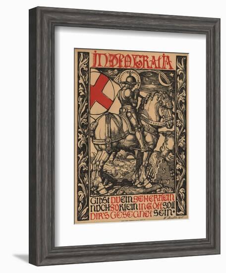 In Deo Gratia World War I Poster-Fritz Boehle-Framed Giclee Print