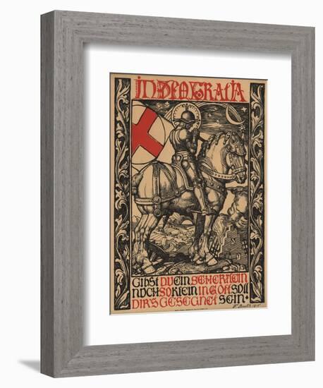 In Deo Gratia World War I Poster-Fritz Boehle-Framed Giclee Print