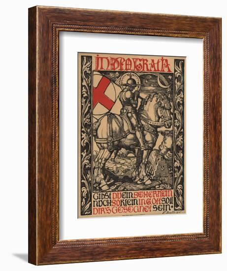 In Deo Gratia World War I Poster-Fritz Boehle-Framed Giclee Print