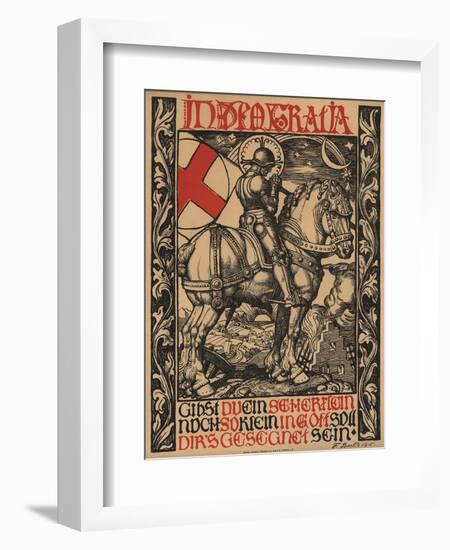 In Deo Gratia World War I Poster-Fritz Boehle-Framed Giclee Print