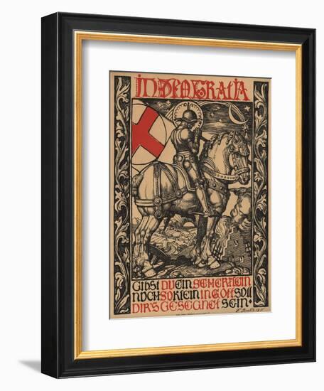 In Deo Gratia World War I Poster-Fritz Boehle-Framed Giclee Print