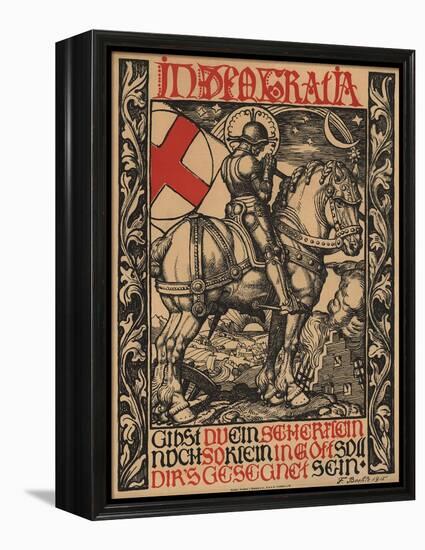 In Deo Gratia World War I Poster-Fritz Boehle-Framed Premier Image Canvas