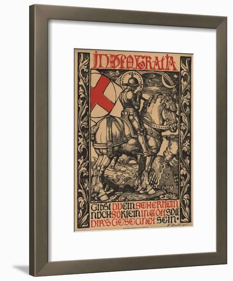 In Deo Gratia World War I Poster-Fritz Boehle-Framed Giclee Print