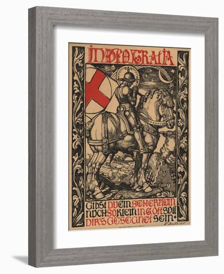 In Deo Gratia World War I Poster-Fritz Boehle-Framed Giclee Print