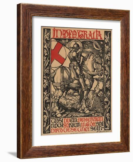 In Deo Gratia World War I Poster-Fritz Boehle-Framed Giclee Print