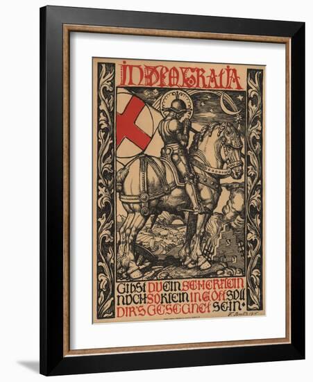 In Deo Gratia World War I Poster-Fritz Boehle-Framed Giclee Print