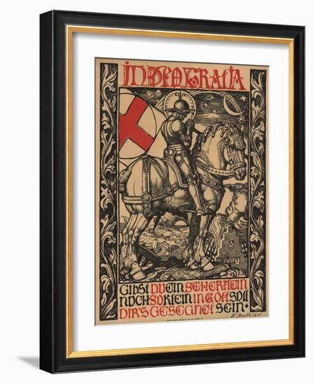 In Deo Gratia World War I Poster-Fritz Boehle-Framed Giclee Print