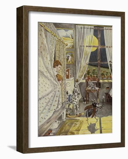 In der Kinderstube, Illustration, 1928-Hans Baluschek-Framed Giclee Print