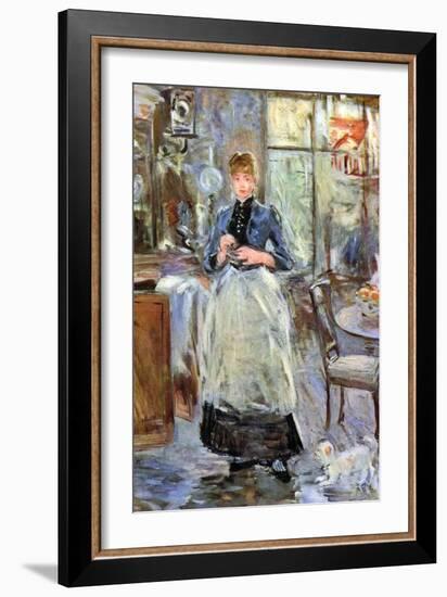 In Dining Room-Berthe Morisot-Framed Art Print