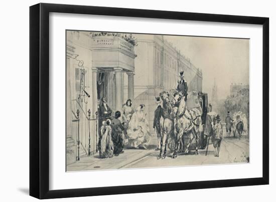 'In Eaton Square, 1850', (1920)-Eugene Louis Lami-Framed Giclee Print