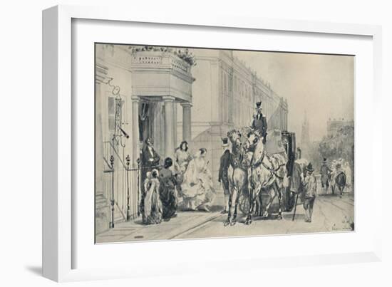 'In Eaton Square, 1850', (1920)-Eugene Louis Lami-Framed Giclee Print