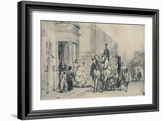 'In Eaton Square, 1850', (1920)-Eugene Louis Lami-Framed Giclee Print