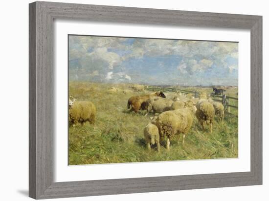 In Erwartung, um 1906-Heinrich von Zügel-Framed Giclee Print