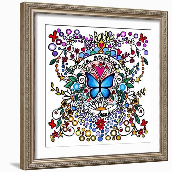 In Everything Give Thanks-Cindy Thornton-Framed Art Print