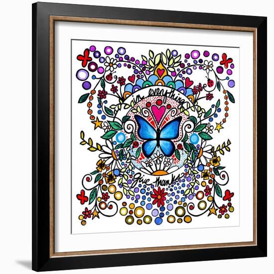 In Everything Give Thanks-Cindy Thornton-Framed Art Print