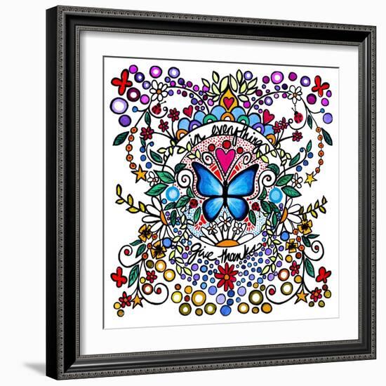 In Everything Give Thanks-Cindy Thornton-Framed Art Print