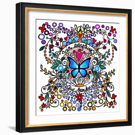 In Everything Give Thanks-Cindy Thornton-Framed Art Print