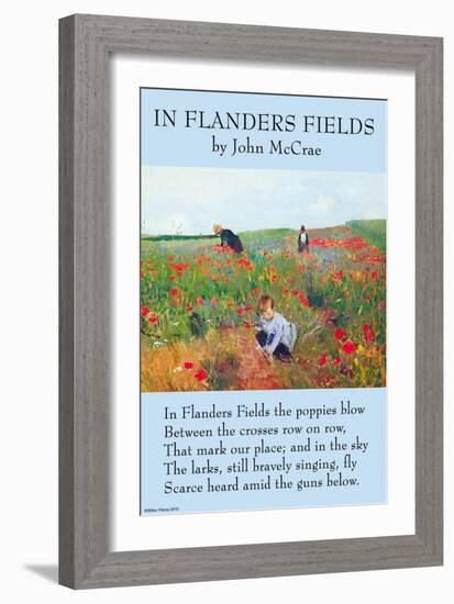 In Flanders's Fields-John McCrae-Framed Art Print