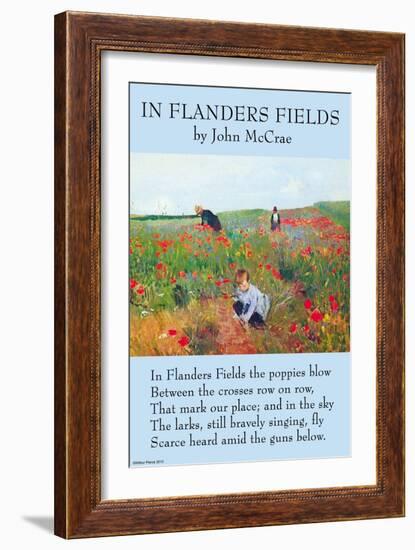 In Flanders's Fields-John McCrae-Framed Art Print