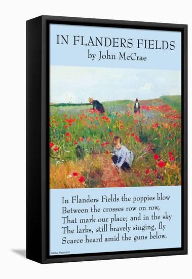 In Flanders's Fields-John McCrae-Framed Stretched Canvas