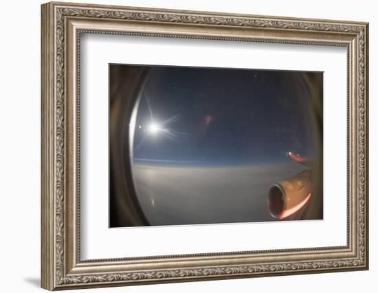 In-Flight View Above the Clouds-Paul Souders-Framed Photographic Print