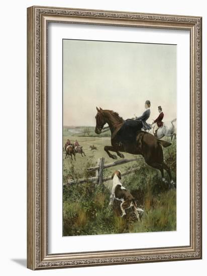 In for a Brush-Thomas Blinks-Framed Art Print