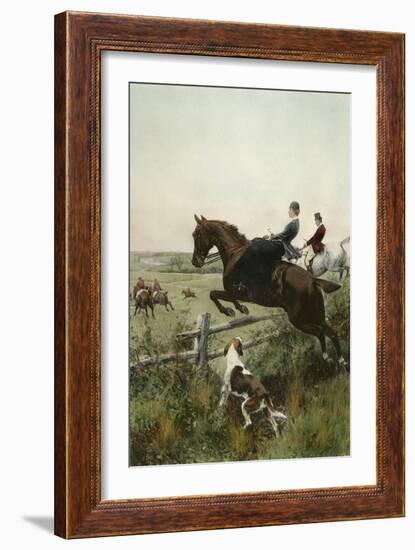 In for a Brush-Thomas Blinks-Framed Art Print