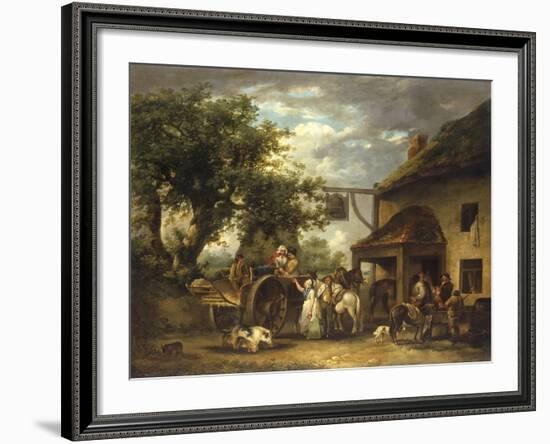 In Front of the Bell Inn, 1793-George Morland-Framed Giclee Print