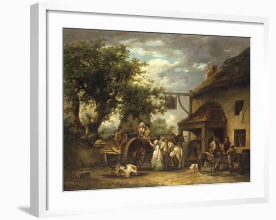 In Front of the Bell Inn, 1793-George Morland-Framed Giclee Print