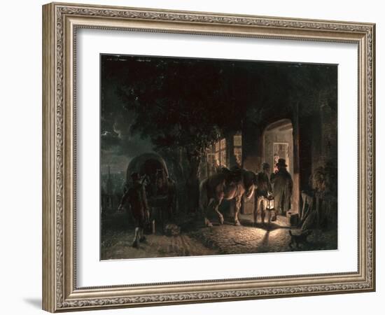 In Front of the Pub, 1843-Hermann Kauffmann-Framed Giclee Print