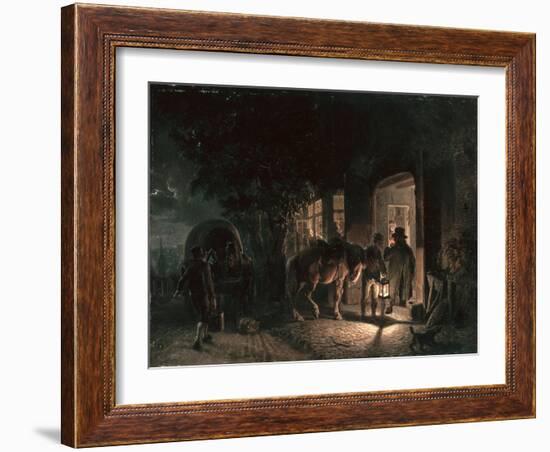 In Front of the Pub, 1843-Hermann Kauffmann-Framed Giclee Print