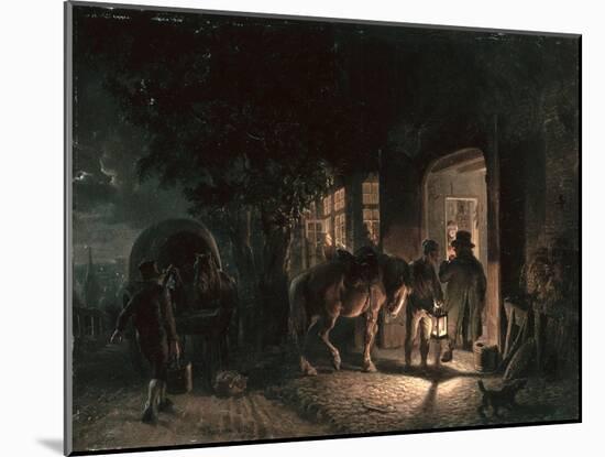 In Front of the Pub, 1843-Hermann Kauffmann-Mounted Giclee Print