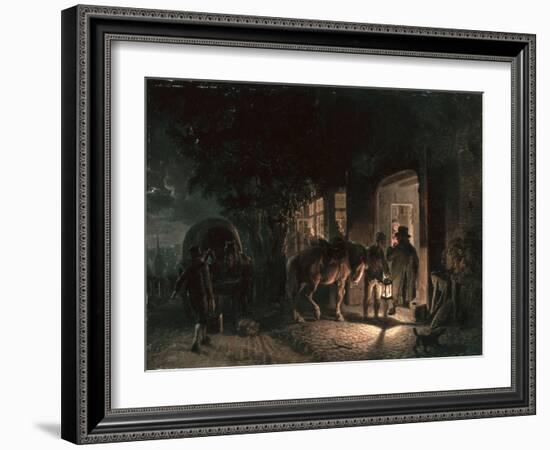 In Front of the Pub, 1843-Hermann Kauffmann-Framed Giclee Print