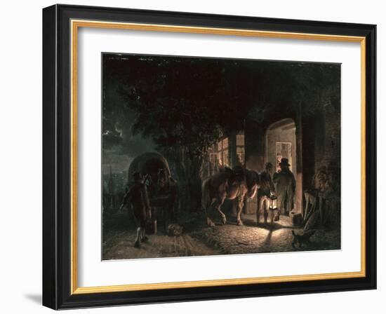 In Front of the Pub, 1843-Hermann Kauffmann-Framed Giclee Print