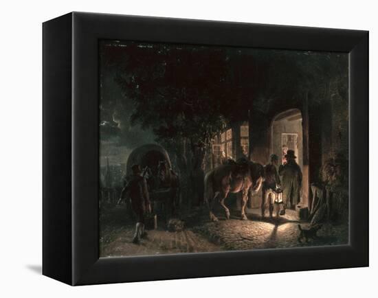 In Front of the Pub, 1843-Hermann Kauffmann-Framed Premier Image Canvas