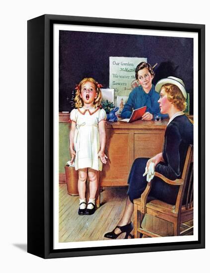 "In Front of the The Class,"April 30, 1938-Frances Tipton Hunter-Framed Premier Image Canvas