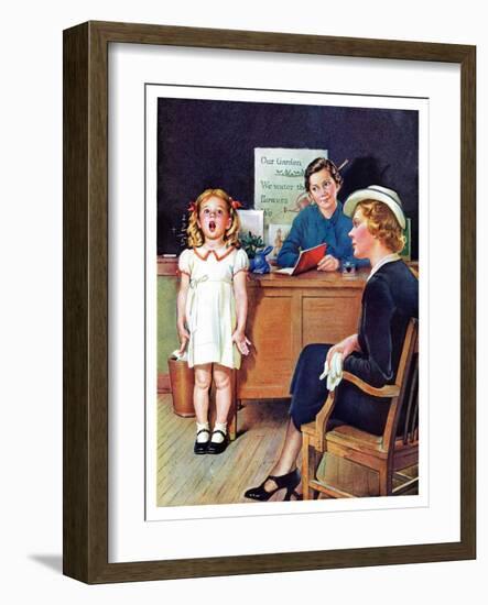 "In Front of the The Class,"April 30, 1938-Frances Tipton Hunter-Framed Giclee Print