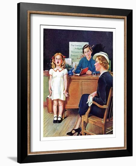 "In Front of the The Class,"April 30, 1938-Frances Tipton Hunter-Framed Giclee Print