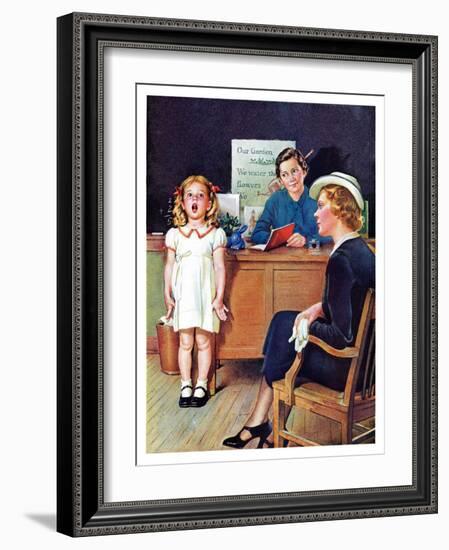 "In Front of the The Class,"April 30, 1938-Frances Tipton Hunter-Framed Giclee Print