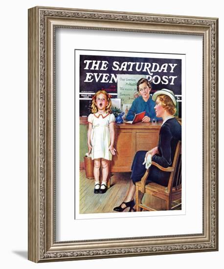 "In Front of the The Class," Saturday Evening Post Cover, April 30, 1938-Frances Tipton Hunter-Framed Giclee Print