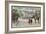 In Front of the White House, Residence of the President, Washington DC-null-Framed Giclee Print