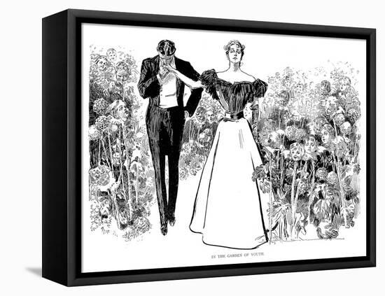 In Garden of Youth-Charles Dana Gibson-Framed Premier Image Canvas