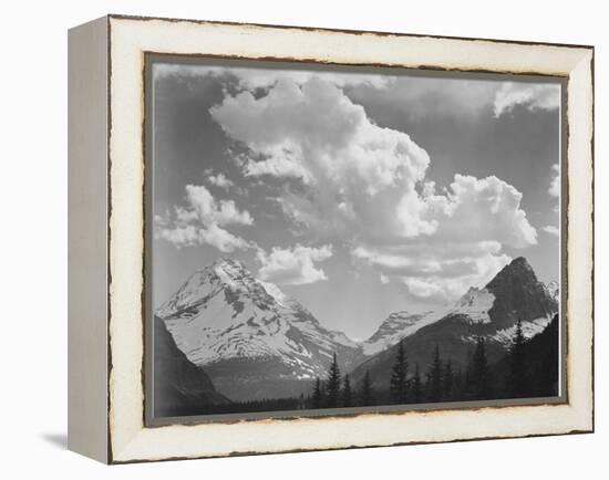 In Glacier National Park Montana 1933-1942-Ansel Adams-Framed Stretched Canvas