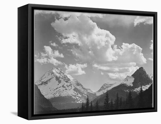 In Glacier National Park Montana 1933-1942-Ansel Adams-Framed Stretched Canvas